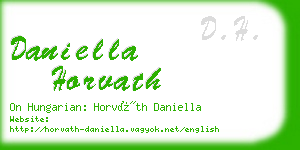 daniella horvath business card